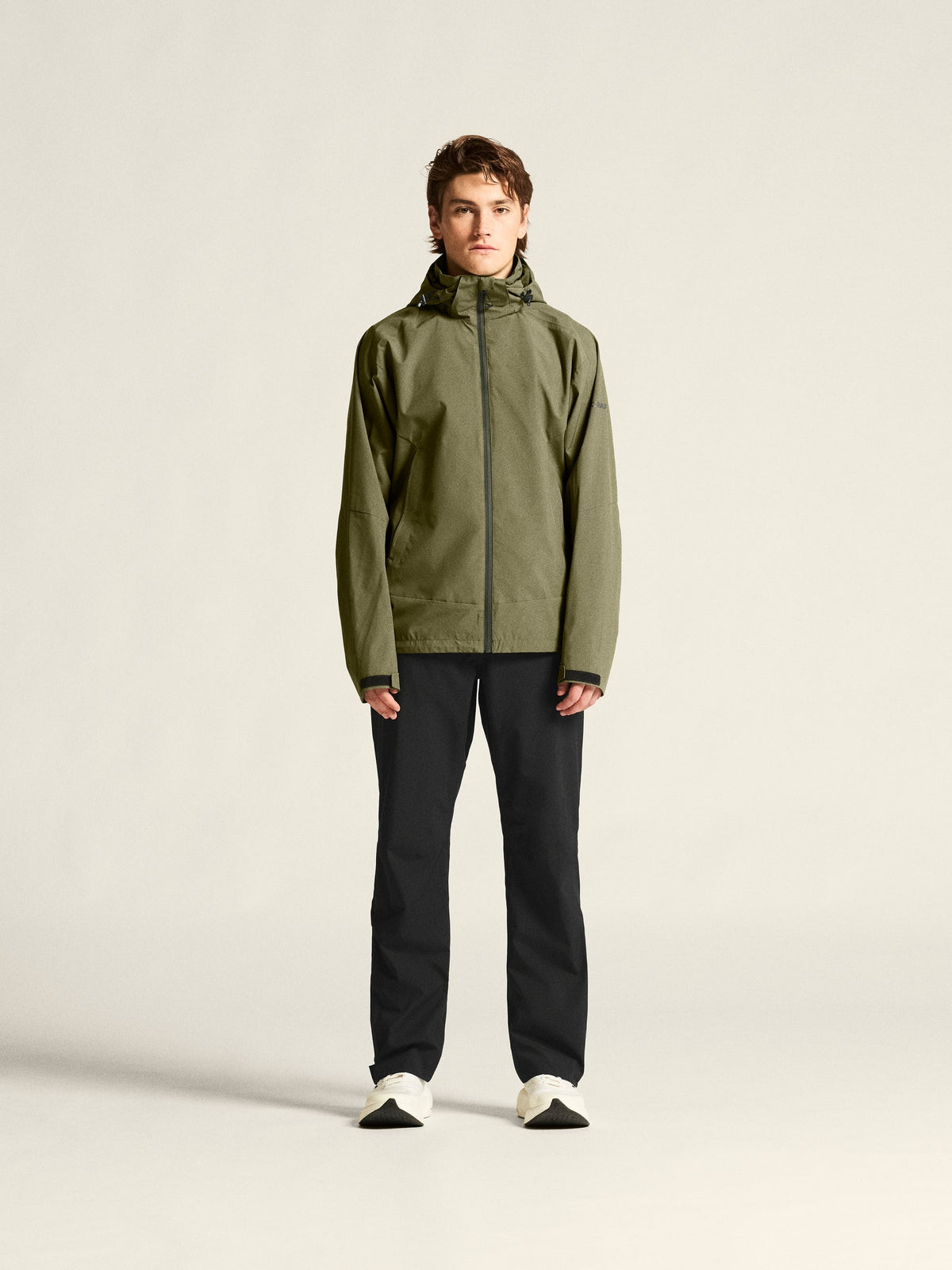 Craft CORE Explore Shell Jacket Herren in Oliv, Detailansicht