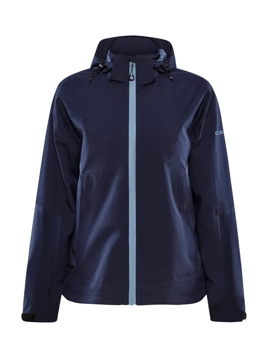 Craft CORE Explore Shell Jacket Damen in Dunkelblau, Vorderansicht