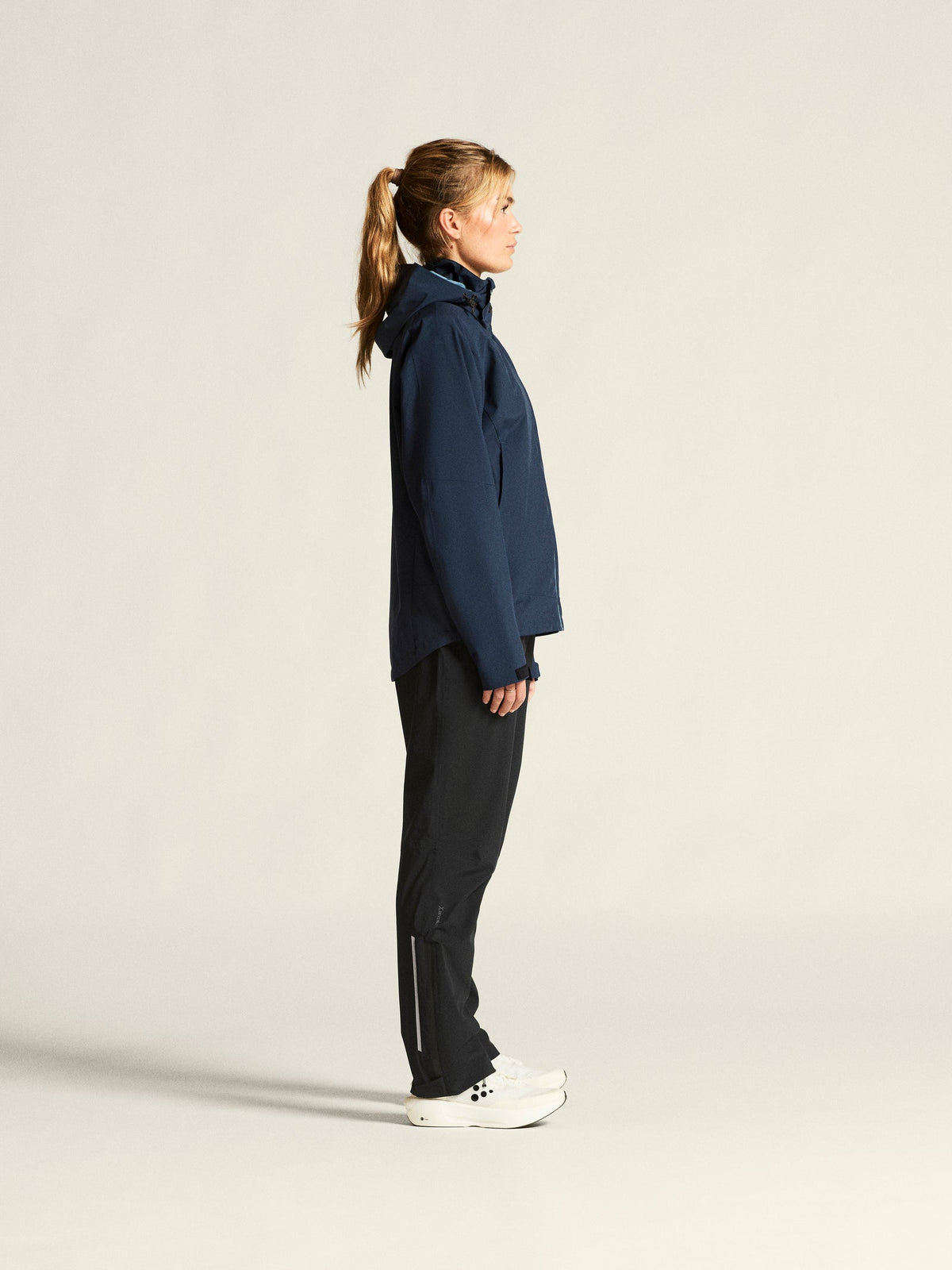 Craft CORE Explore Shell Jacket Damen in Dunkelblau, Detailansicht