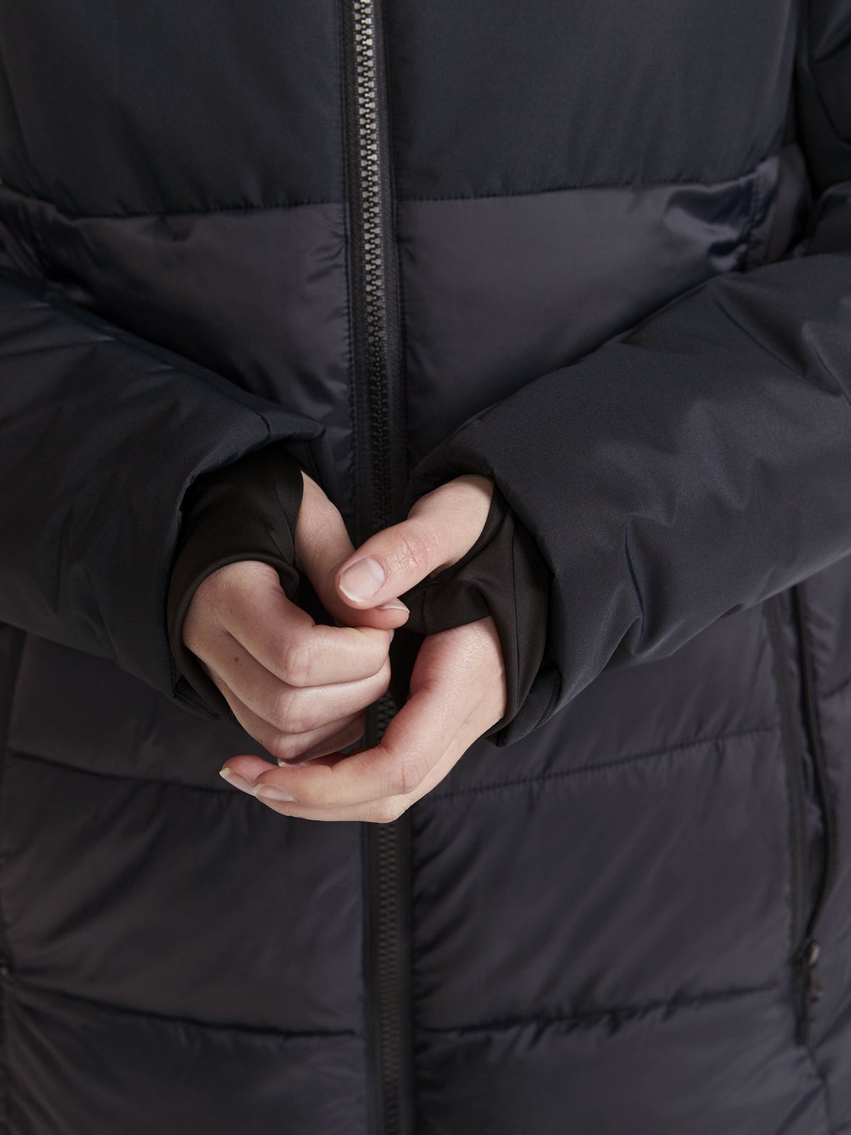 Craft Ability Isolate Parkas Damen in Schwarz, Detailansicht