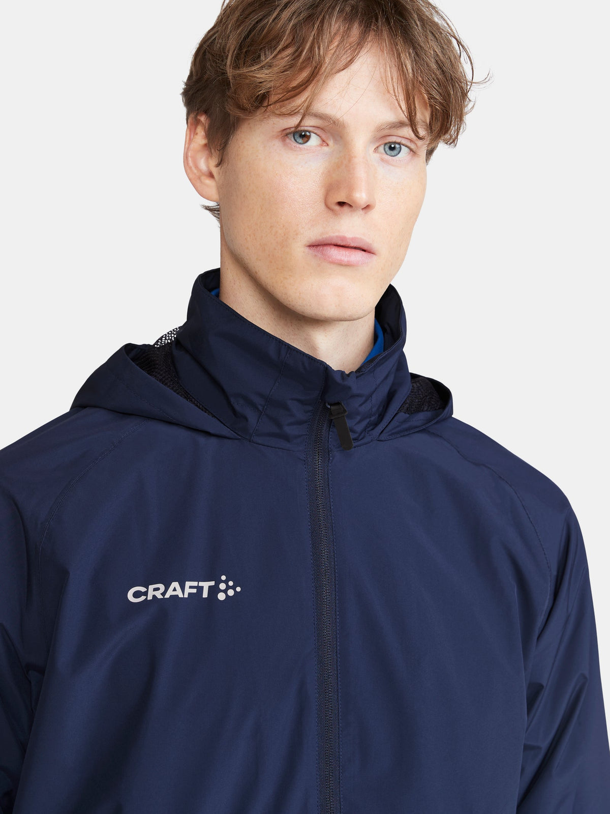 Craft Evolve Rain Jacket Herren in Navy, Detailansicht