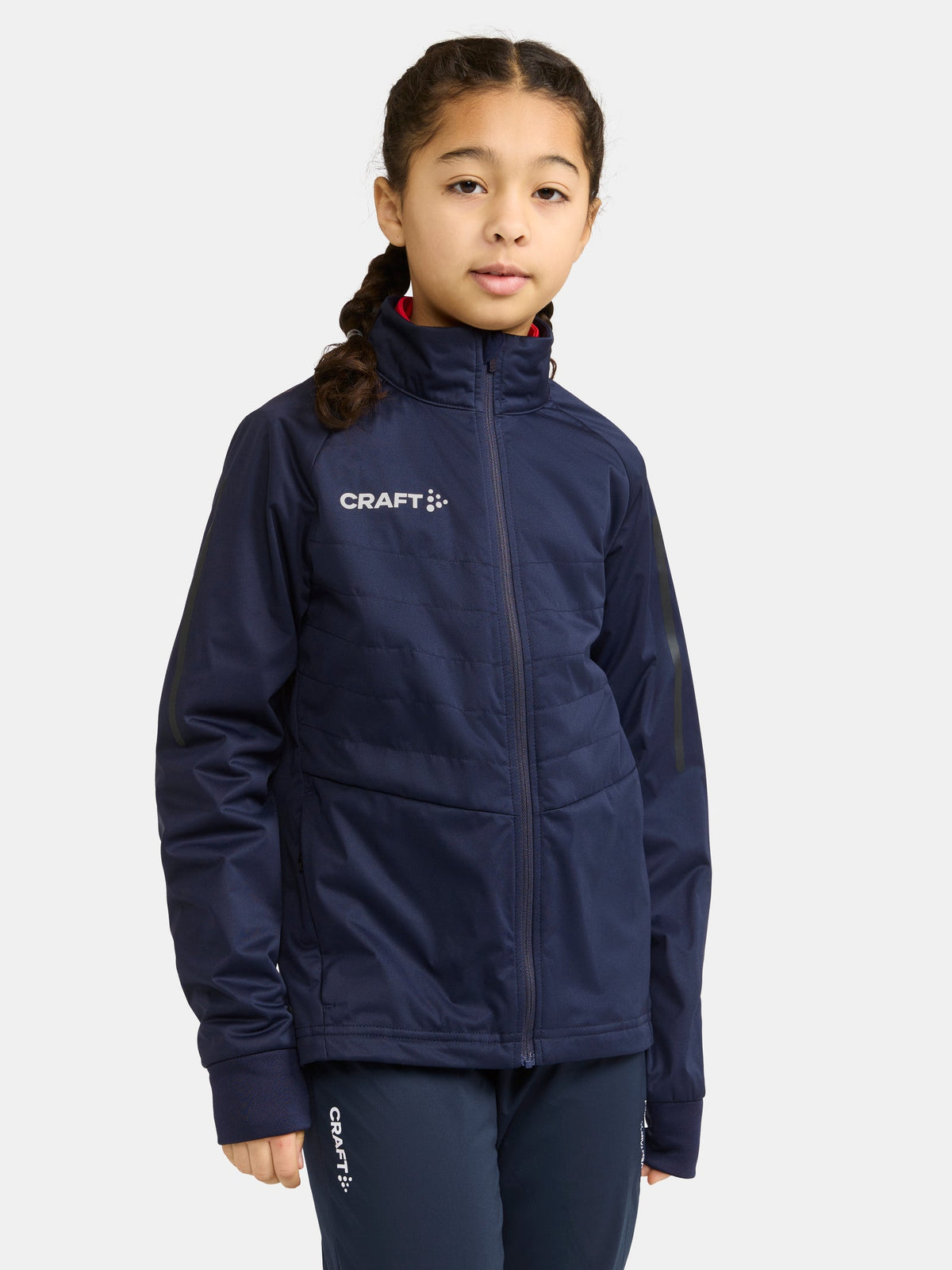 Craft ADV Nordic Ski Club Jacket Junior in Dunkelblau, Detailansicht