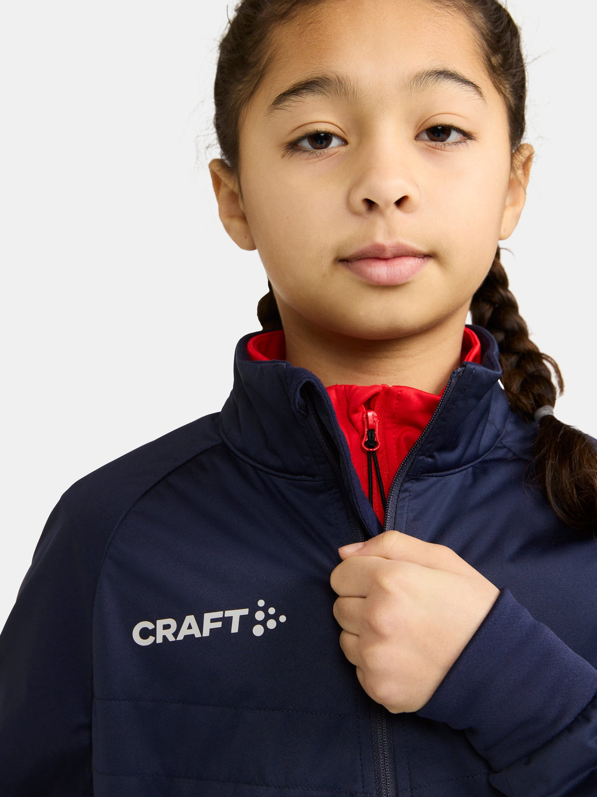 Craft ADV Nordic Ski Club Jacket Junior in Dunkelblau, Detailansicht