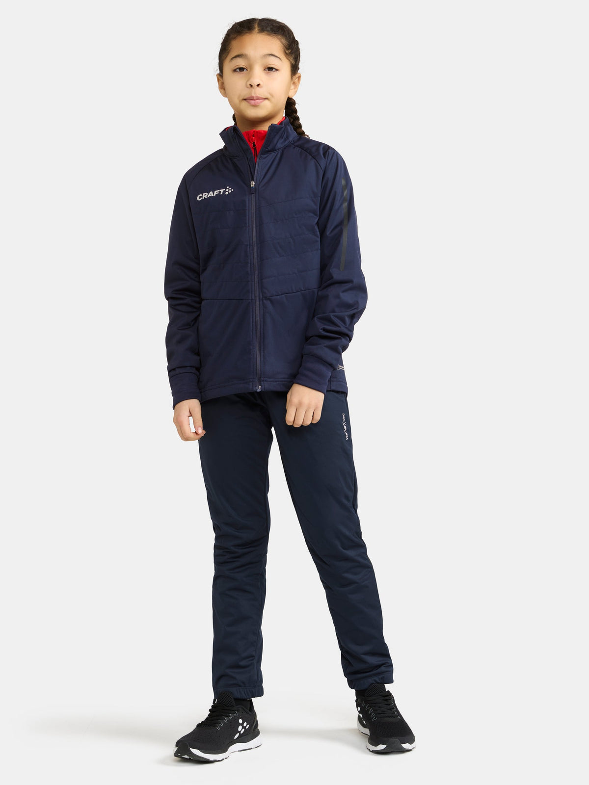 Craft ADV Nordic Ski Club Jacket Junior in Dunkelblau, Detailansicht