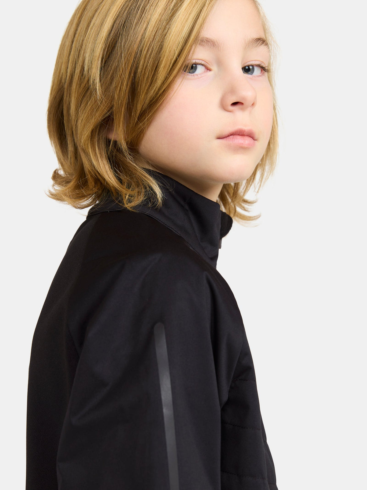 Craft ADV Nordic Ski Club Jacket Junior in Schwarz, Detailansicht