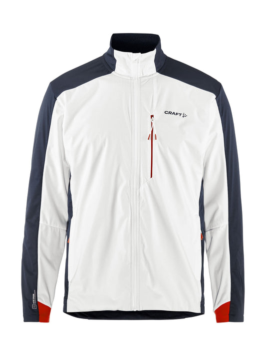 Craft NOR ADV Nordic Training Jacket 2 Herren in Weiss/Dunkelblau, Vorderansicht