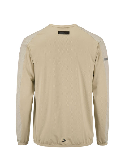 Craft PRO Hypervent LS Wind Top 2 Herren in Beige, Rückansicht