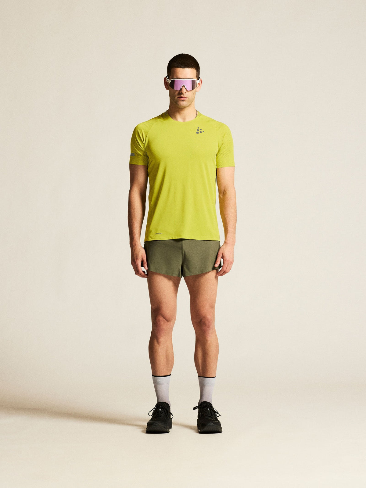 Craft PRO Hypervent Tee 2 Herren in Grün, Detailansicht