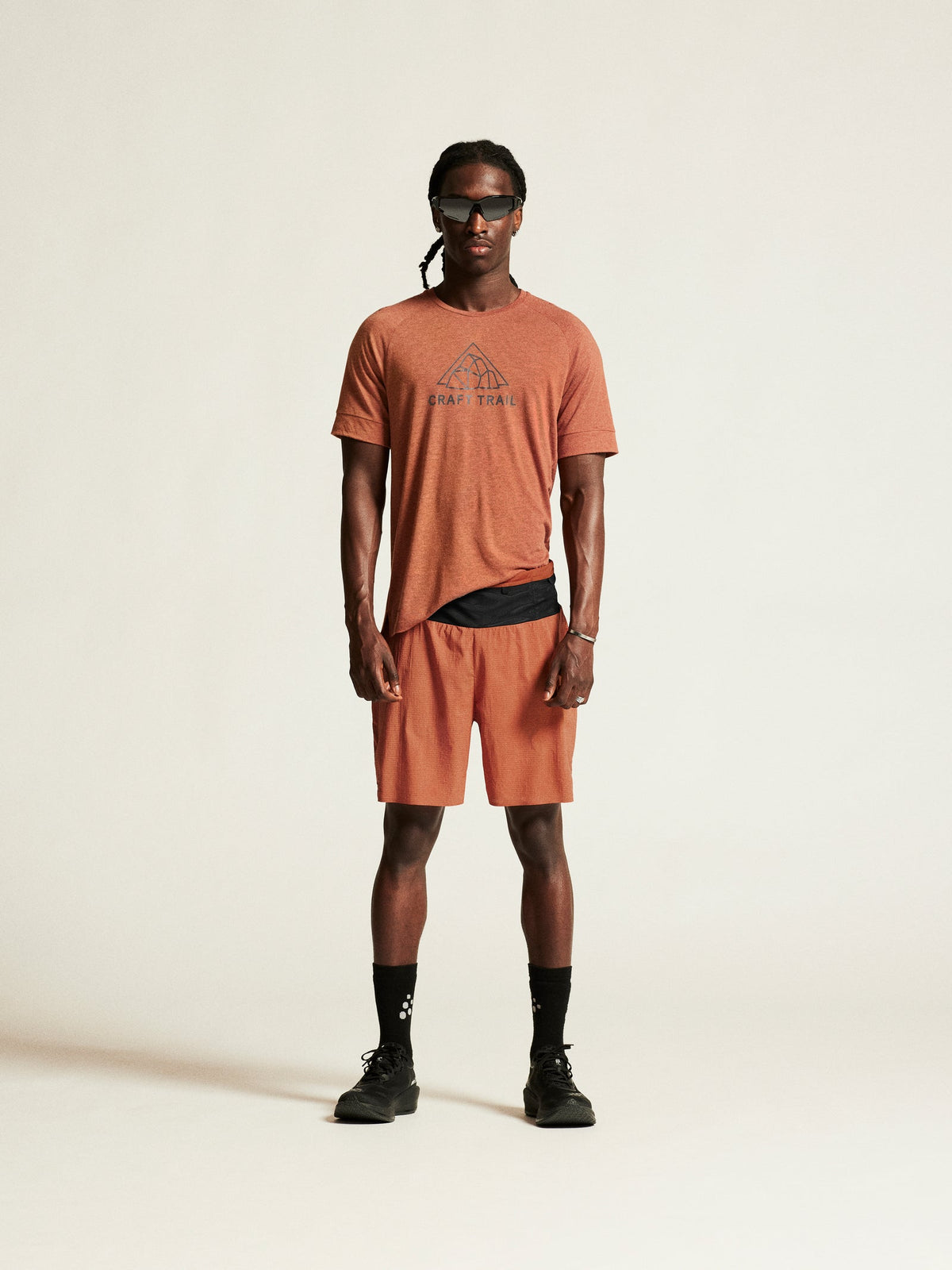 Craft PRO Trail Shorts Herren in Rot, Detailansicht