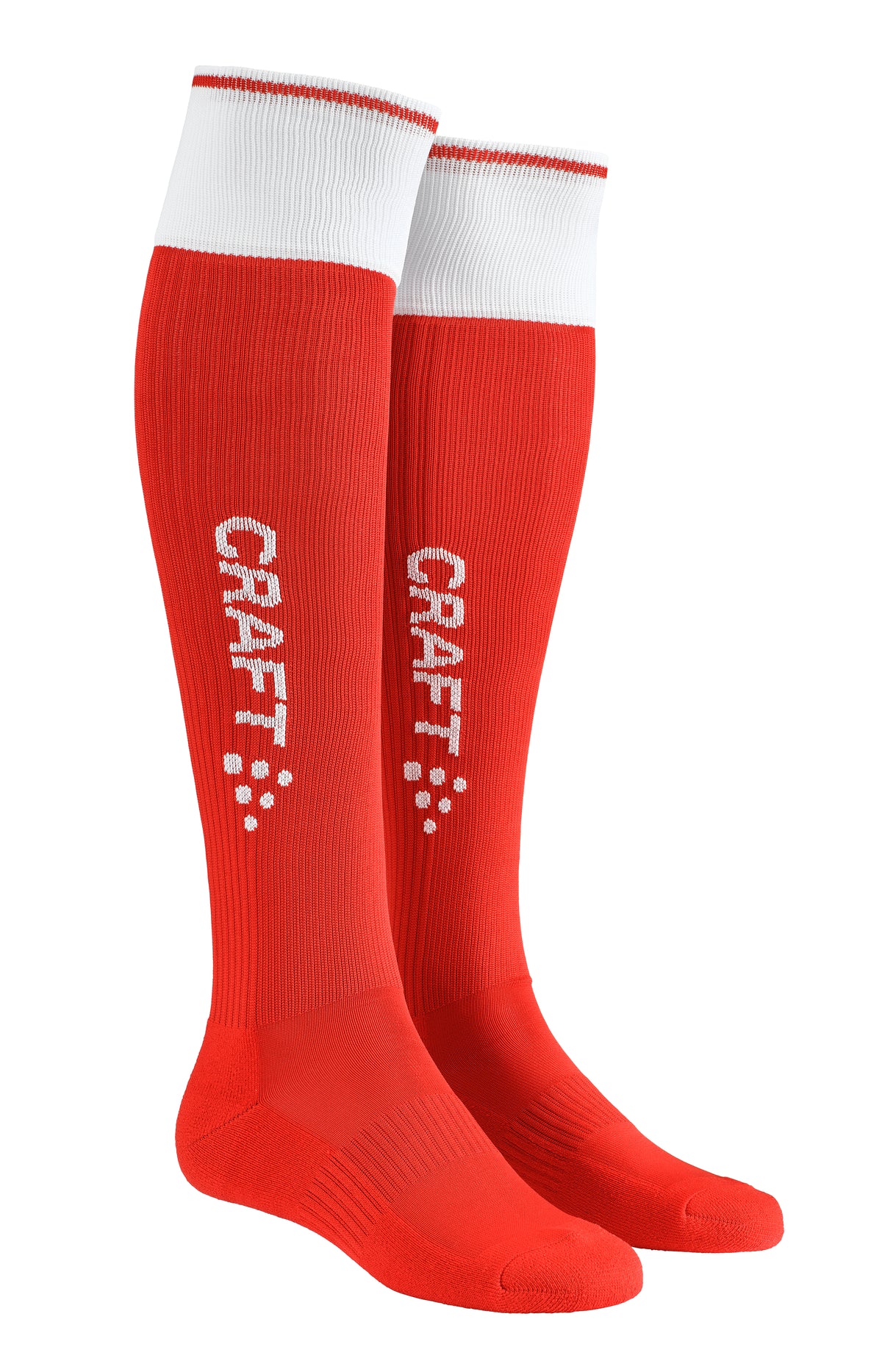 Craft Progress 2.0 Contrast Sock in Rot/Weiss, Vorderansicht