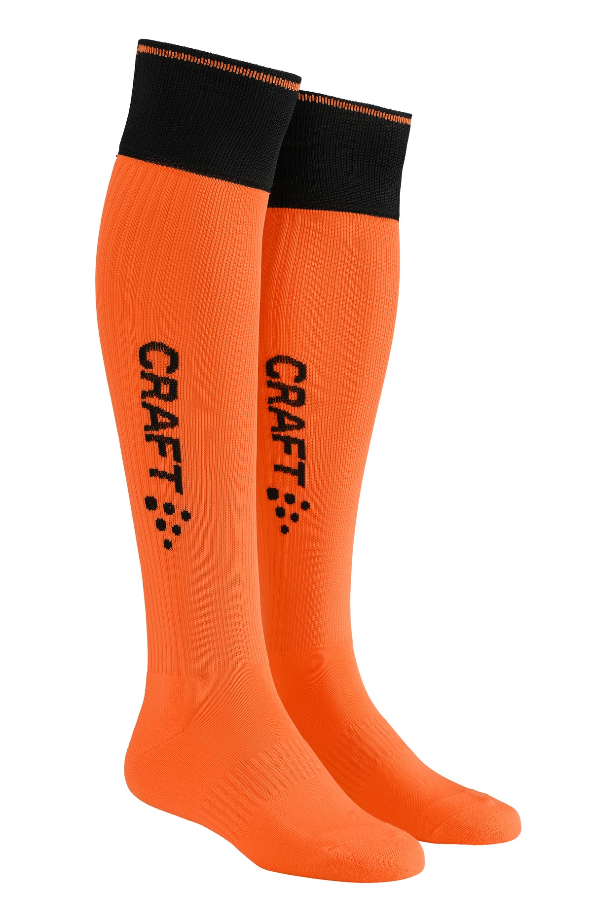 Craft Progress 2.0 Contrast Sock in Orange/Schwarz, Vorderansicht
