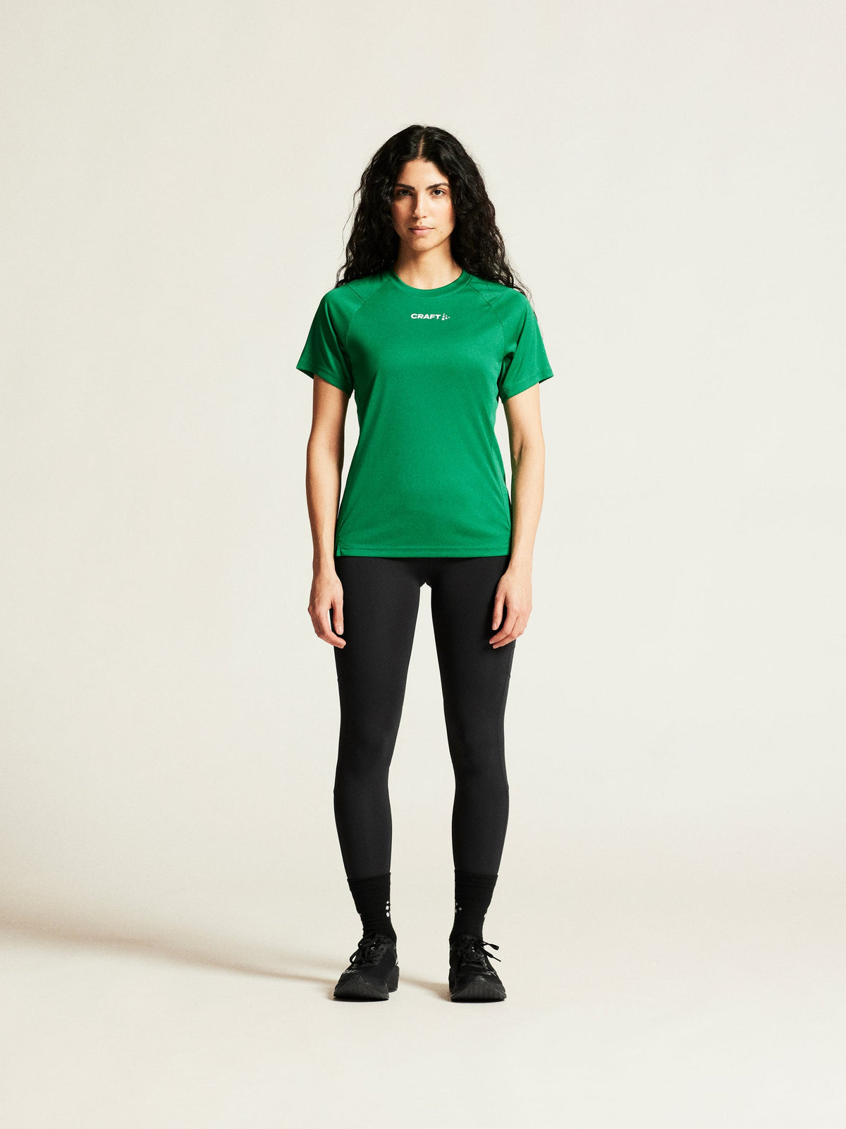 Craft Rush 2.0 SS Tee Damen in Grün, Detailansicht