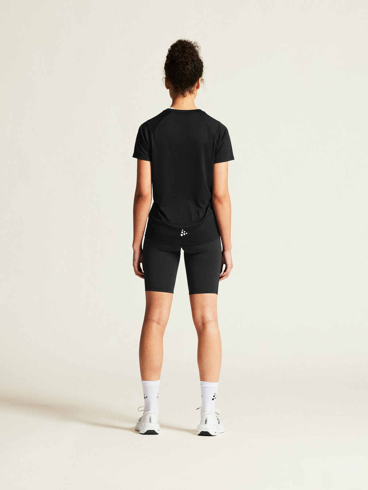 Craft Rush 2.0 SS Tee Damen in Schwarz, Detailansicht