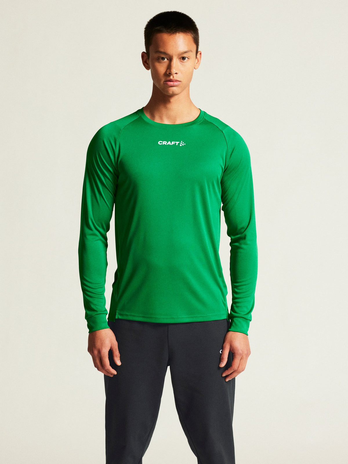 Craft Rush 2.0 LS Tee Herren in Grün, Detailansicht