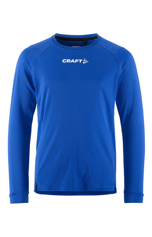 Craft Rush 2.0 LS Tee Junior in Kobaltblau, Vorderansicht