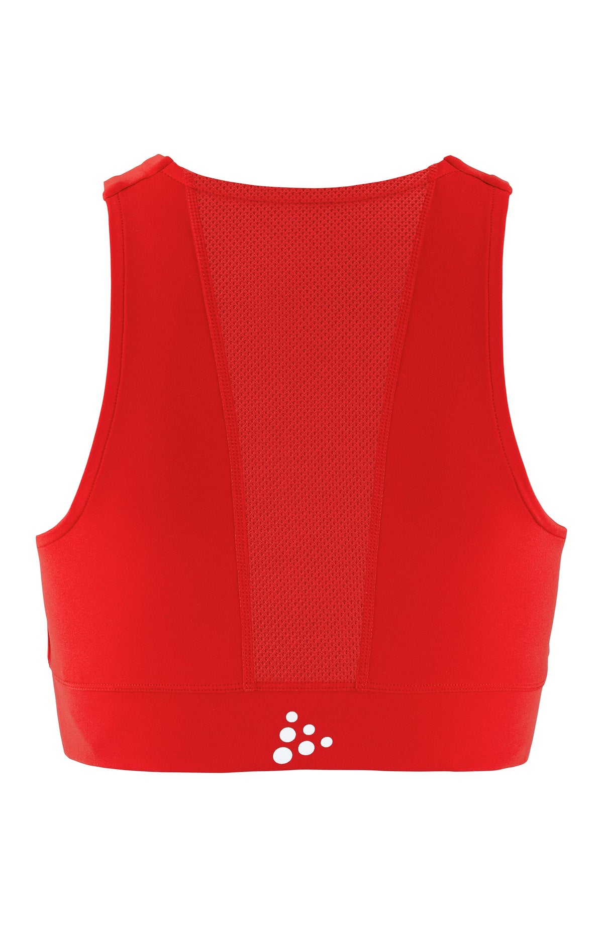 Craft Rush 2.0 Crop Top Damen in Rot, Rückansicht