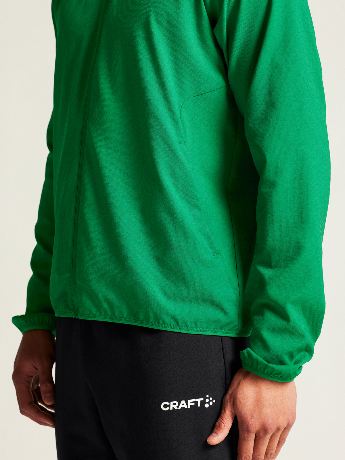 Craft Rush 2.0 Training Jacket Herren in Grün, Detailansicht