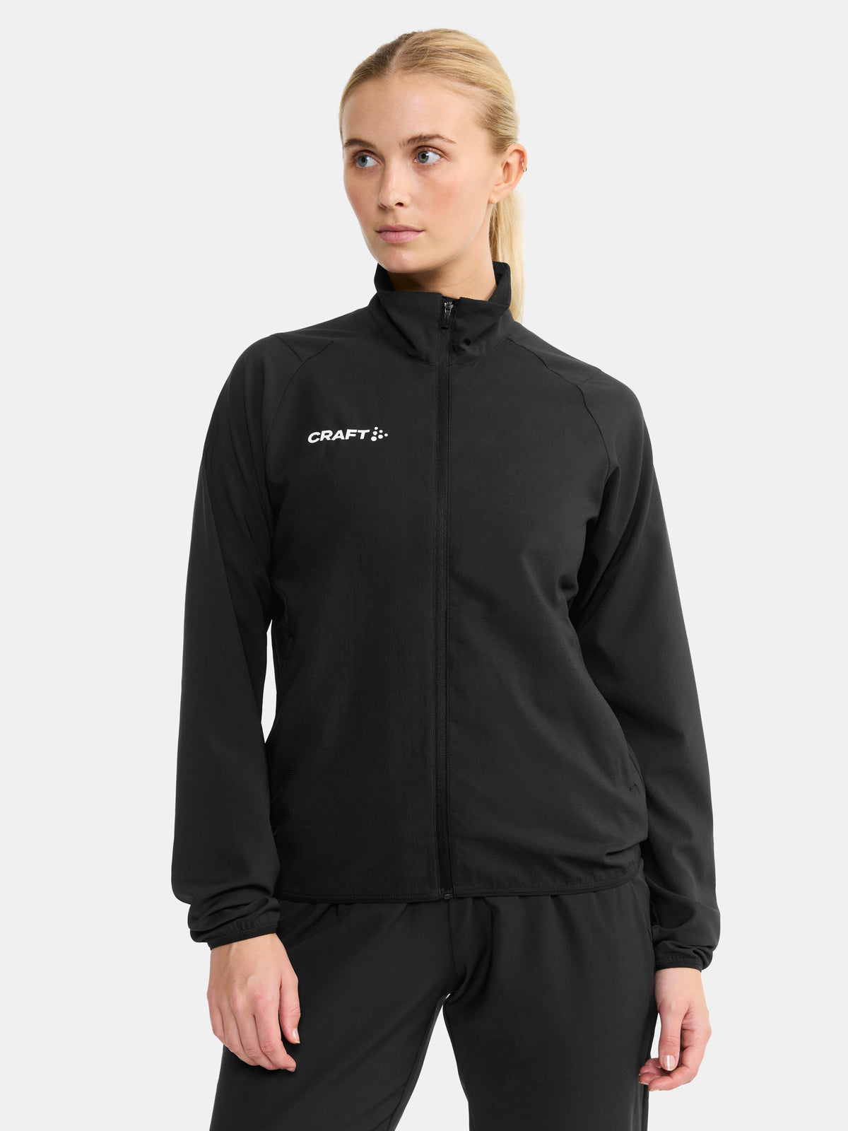 Craft Rush 2.0 Training Jacket Damen in Schwarz, Detailansicht