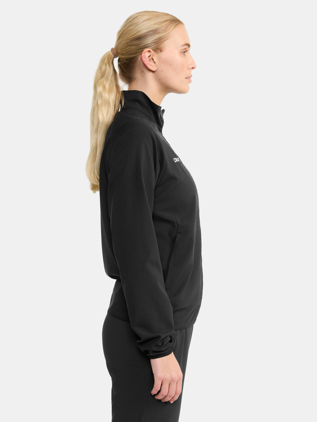 Craft Rush 2.0 Training Jacket Damen in Schwarz, Detailansicht