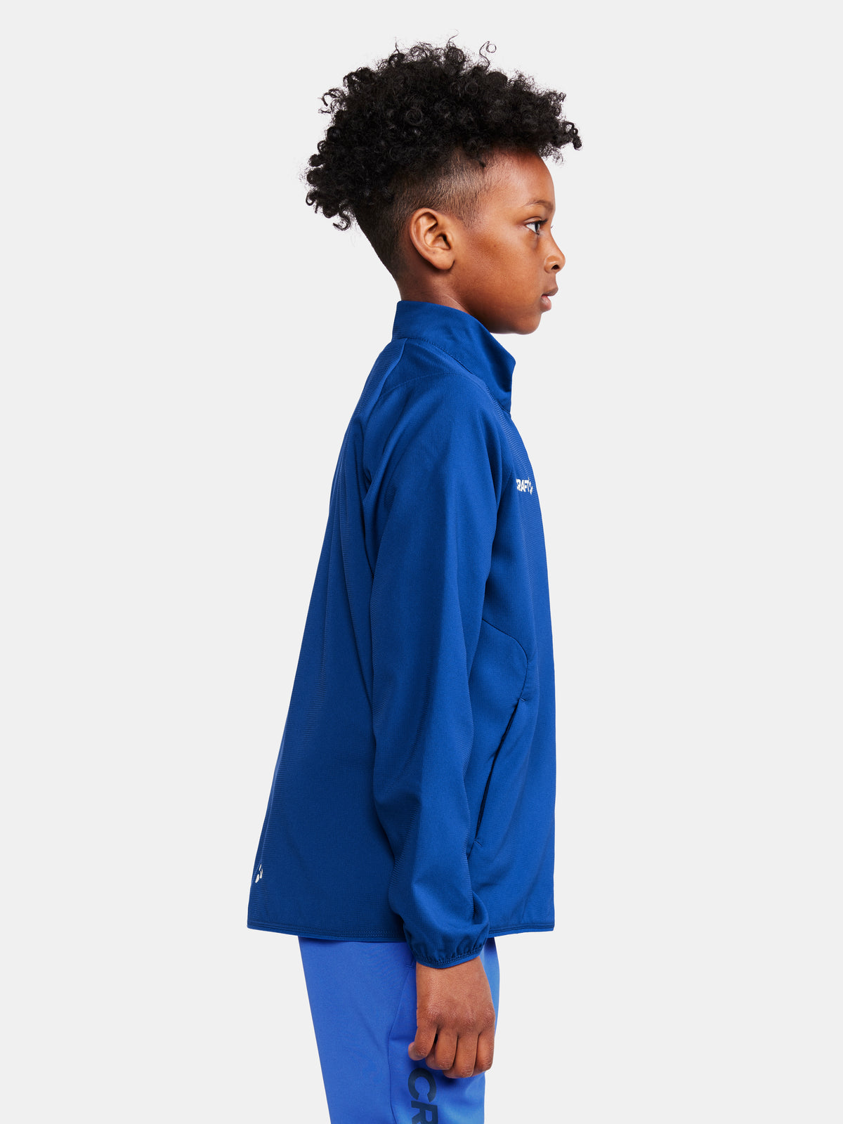 Craft Rush 2.0 Training Jacket Junior in Kobaltblau, Detailansicht