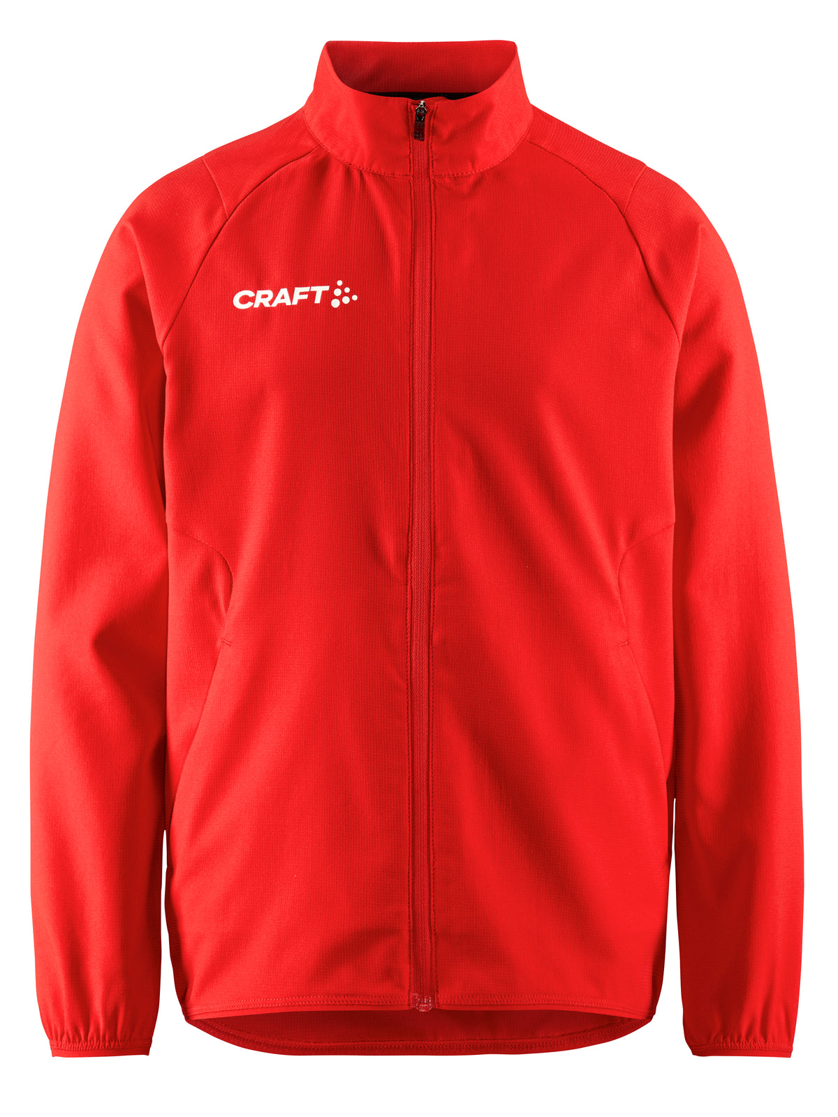 Craft Rush 2.0 Training Jacket Junior in Rot, Vorderansicht