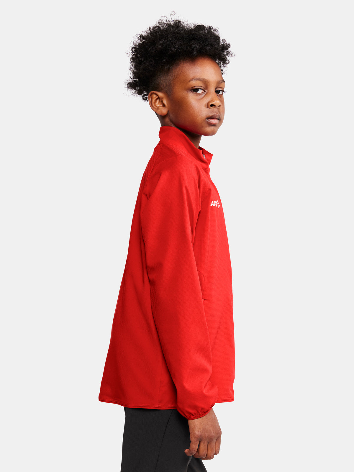 Craft Rush 2.0 Training Jacket Junior in Rot, Detailansicht
