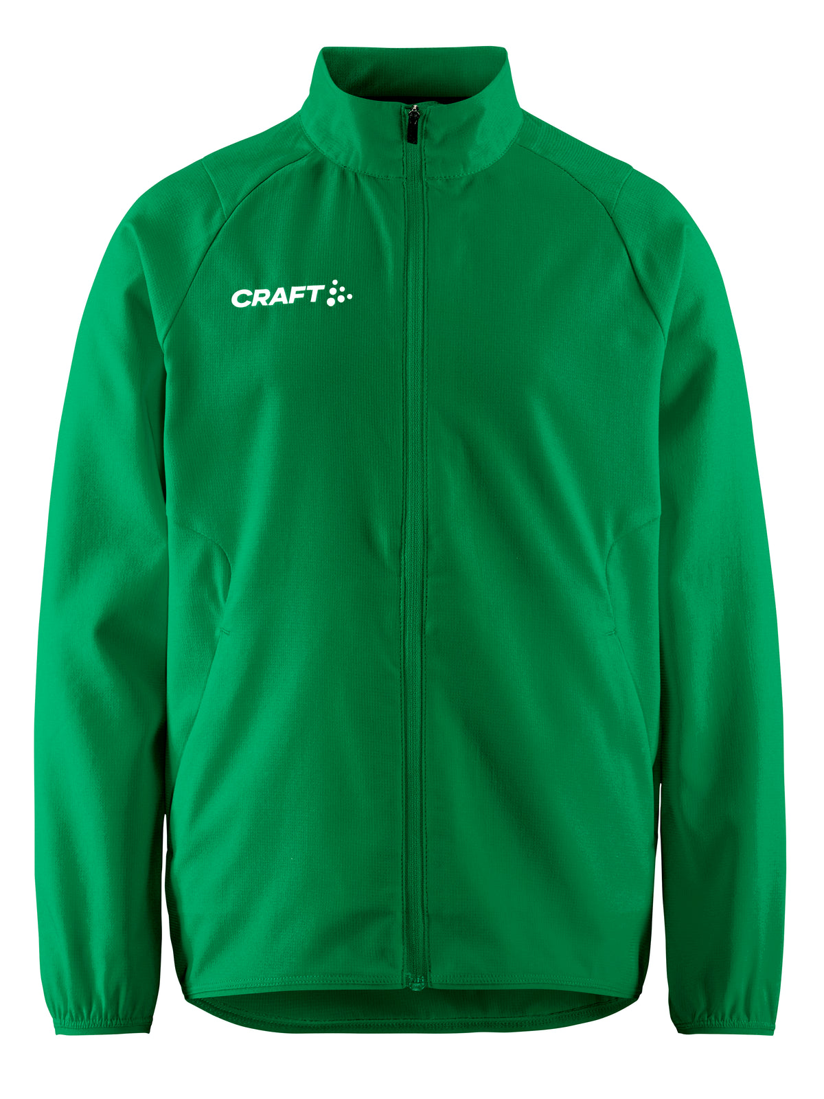 Craft Rush 2.0 Training Jacket Junior in Grün, Vorderansicht
