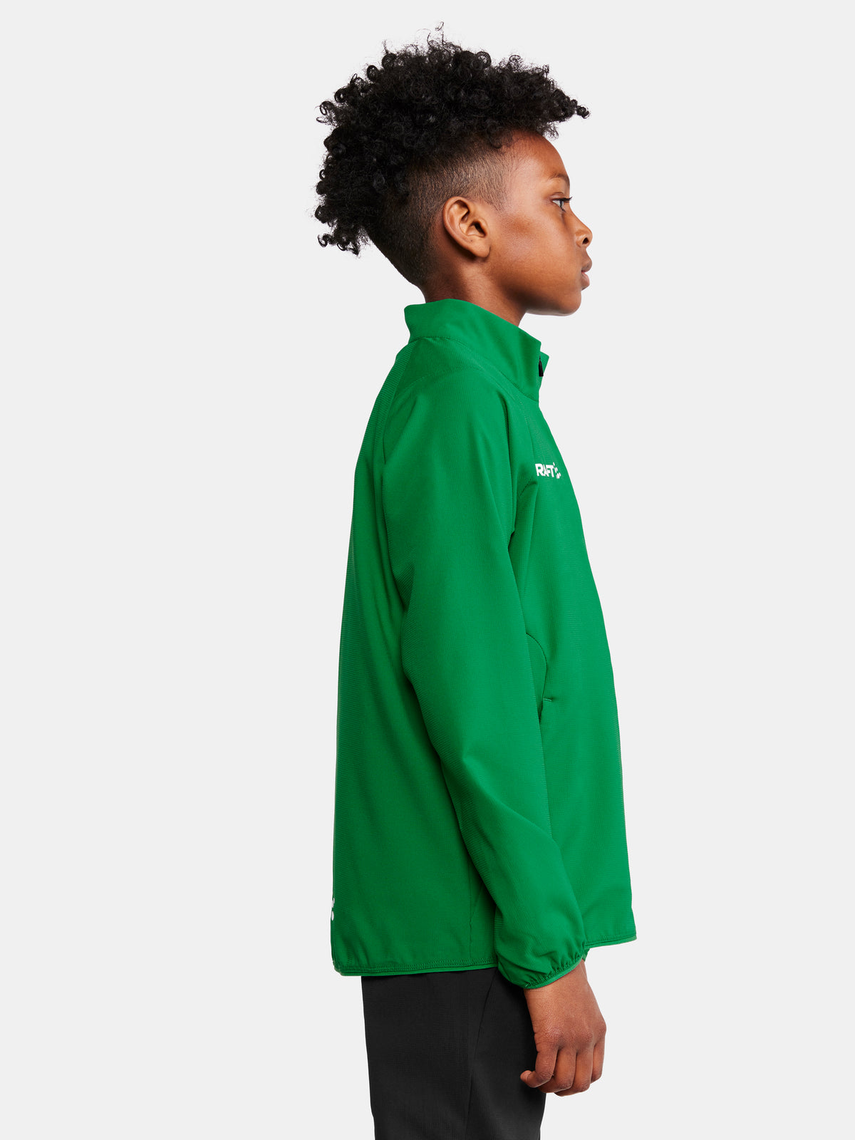 Craft Rush 2.0 Training Jacket Junior in Grün, Detailansicht