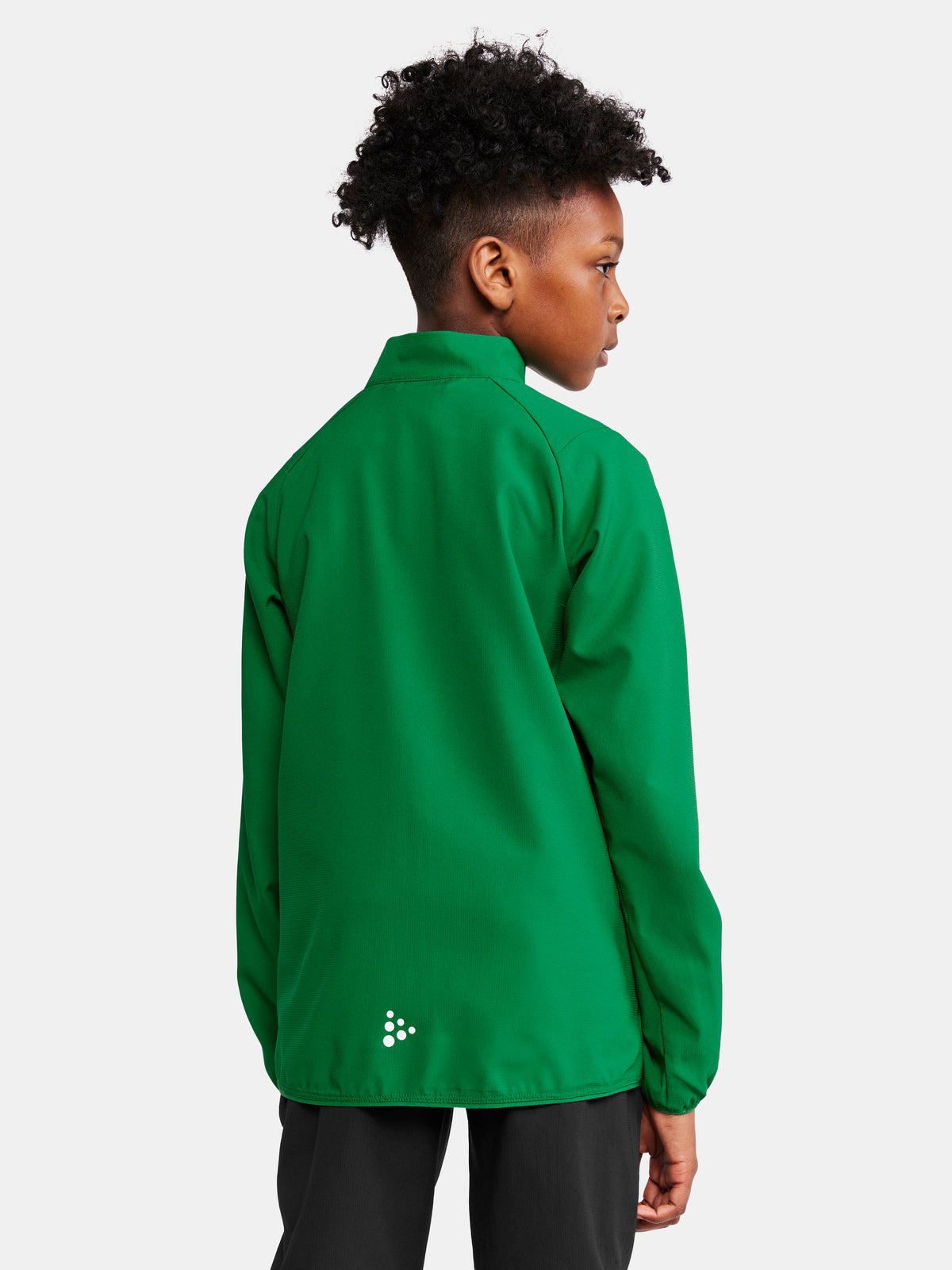 Craft Rush 2.0 Training Jacket Junior in Grün, Detailansicht