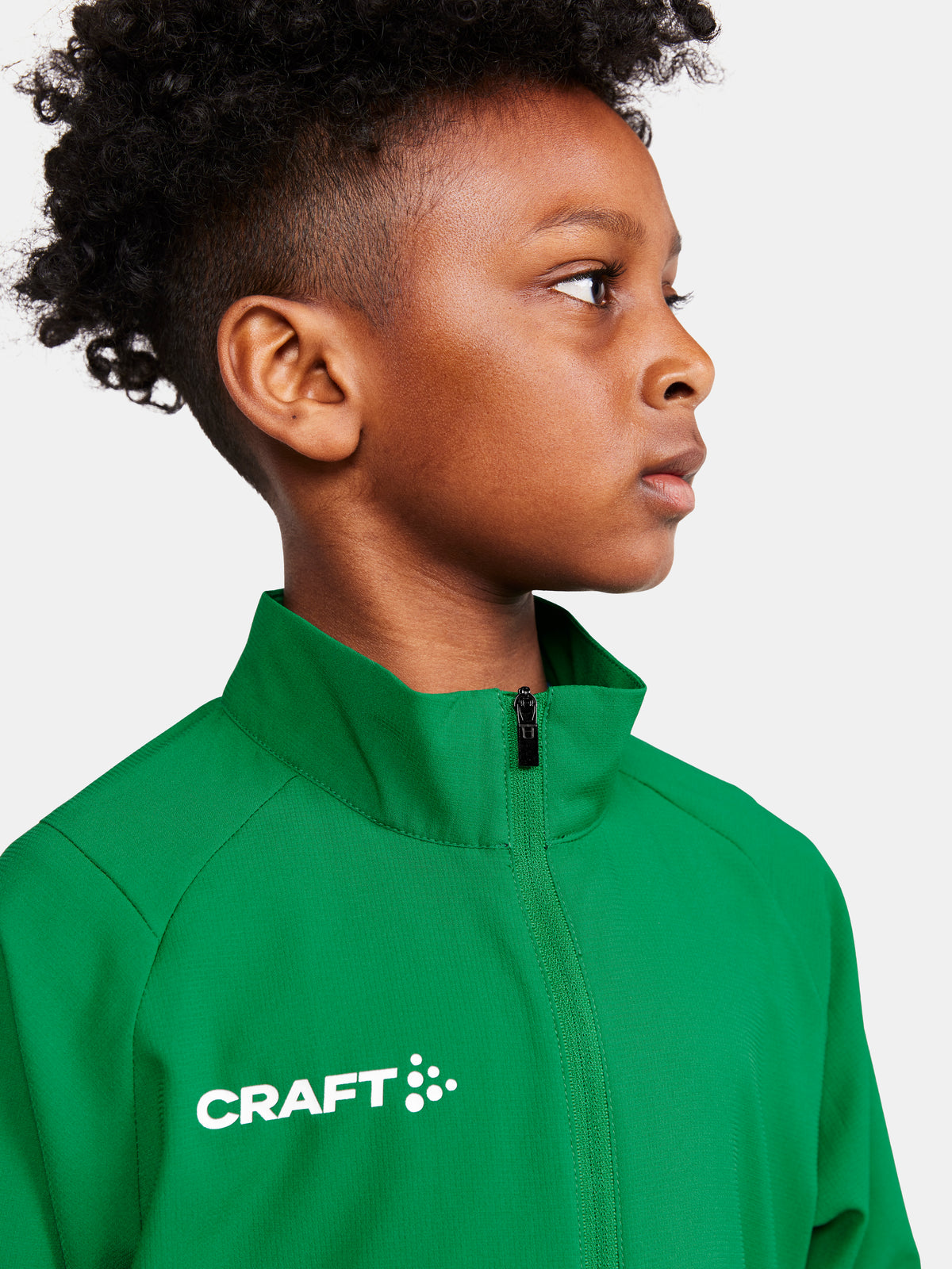 Craft Rush 2.0 Training Jacket Junior in Grün, Detailansicht