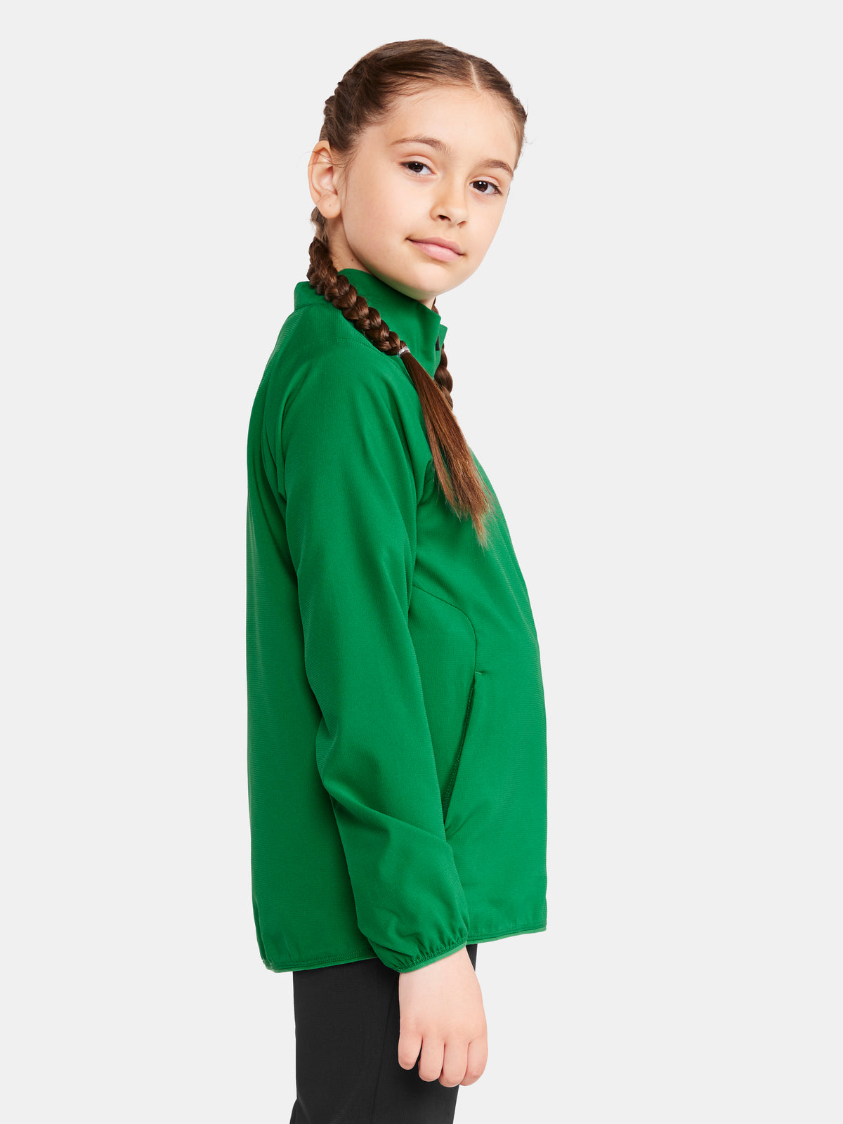 Craft Rush 2.0 Training Jacket Junior in Grün, Detailansicht
