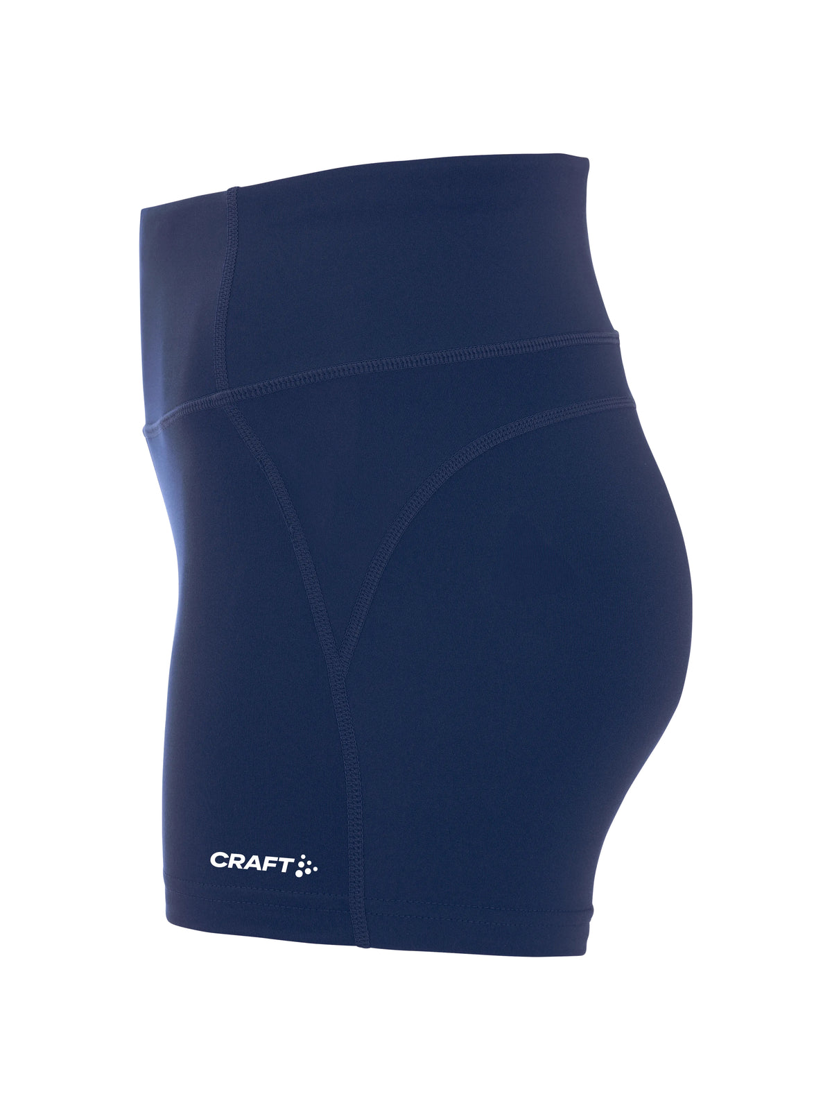 Craft Rush 2.0 Hot Pant Damen in Navy/Weiss, Seitenansicht links