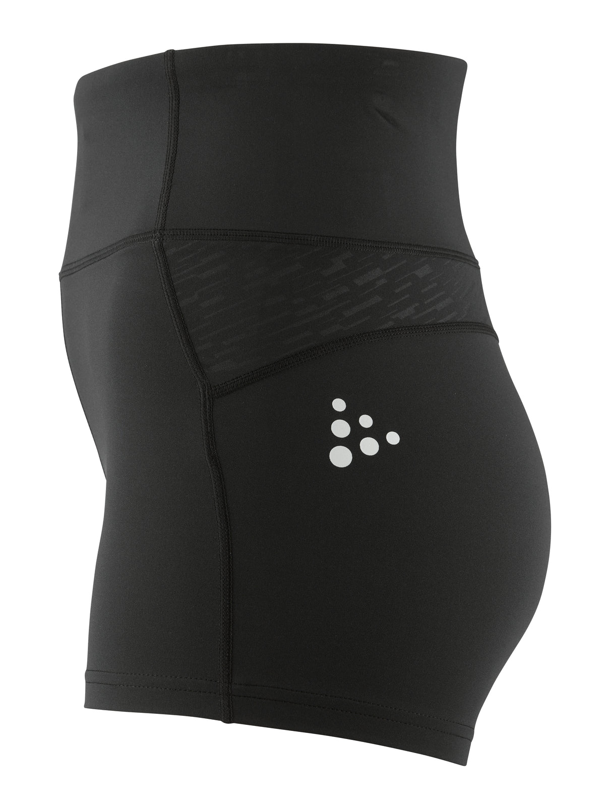 Craft Rush 2.0 Hot Pant Damen in Schwarz, Seitenansicht links