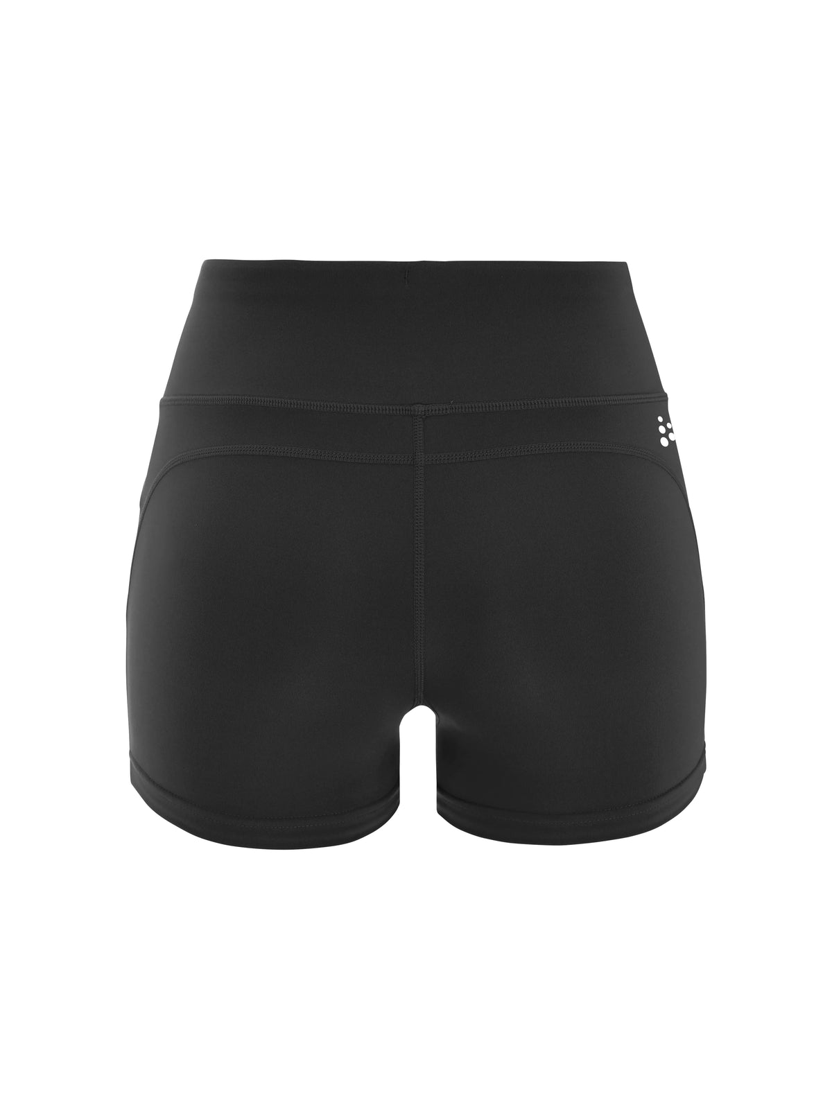 Craft Rush 2.0 Hot Pant Damen in Schwarz/Weiss, Rückansicht