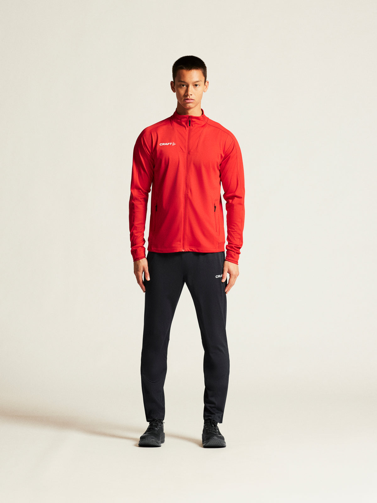 Craft Evolve 2.0 Full Zip Jacket Herren in Rot, Detailansicht