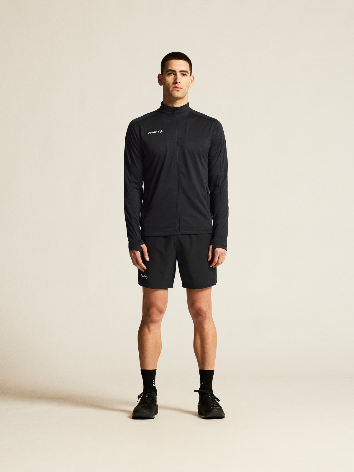 Craft Evolve 2.0 Full Zip Jacket Herren in Schwarz, Detailansicht