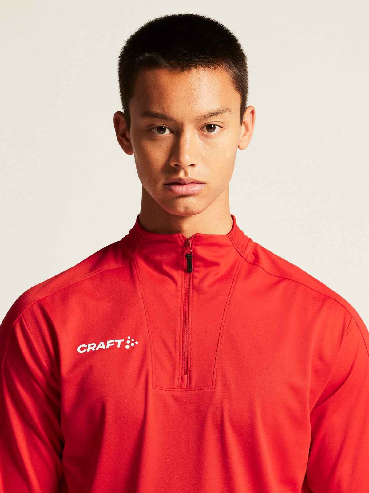 Craft Evolve 2.0 Half Zip Herren in Rot, Detailansicht