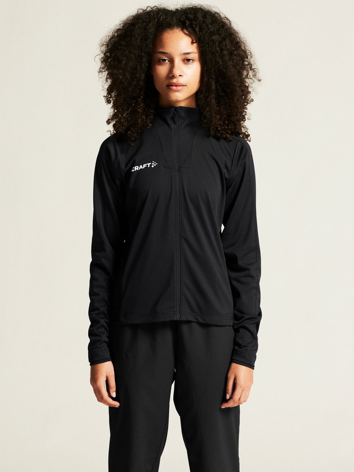 Craft Evolve 2.0 Full Zip Jacket Damen in Schwarz, Detailansicht
