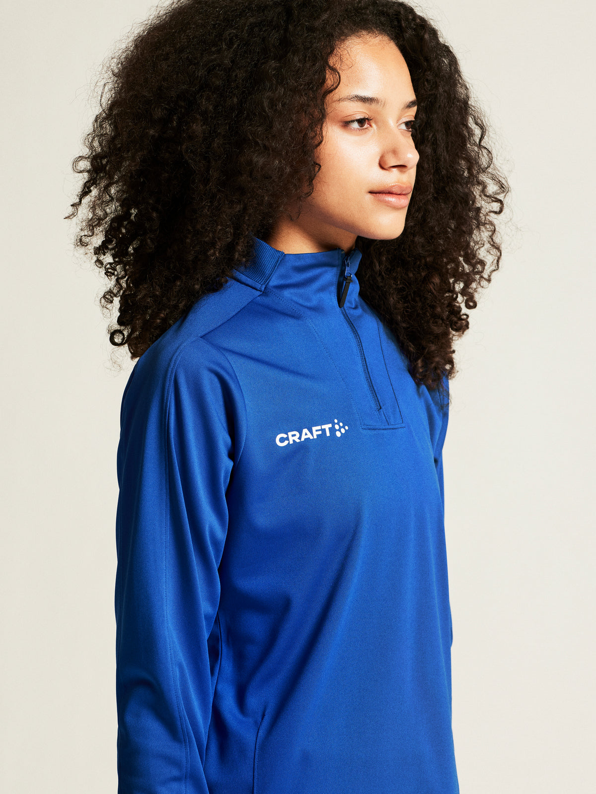 Craft Evolve 2.0 Half Zip Damen in Kobaltblau, Detailansicht