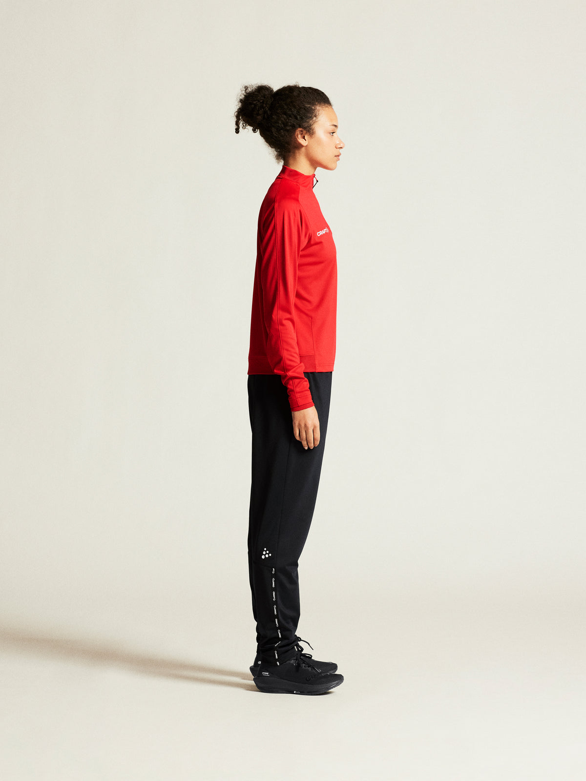Craft Evolve 2.0 Half Zip Damen in Rot, Detailansicht