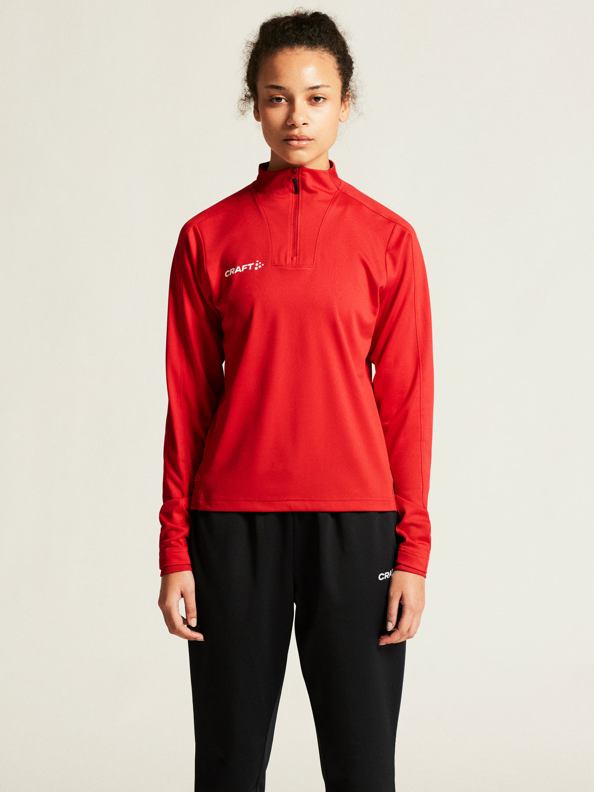 Craft Evolve 2.0 Half Zip Damen in Rot, Detailansicht