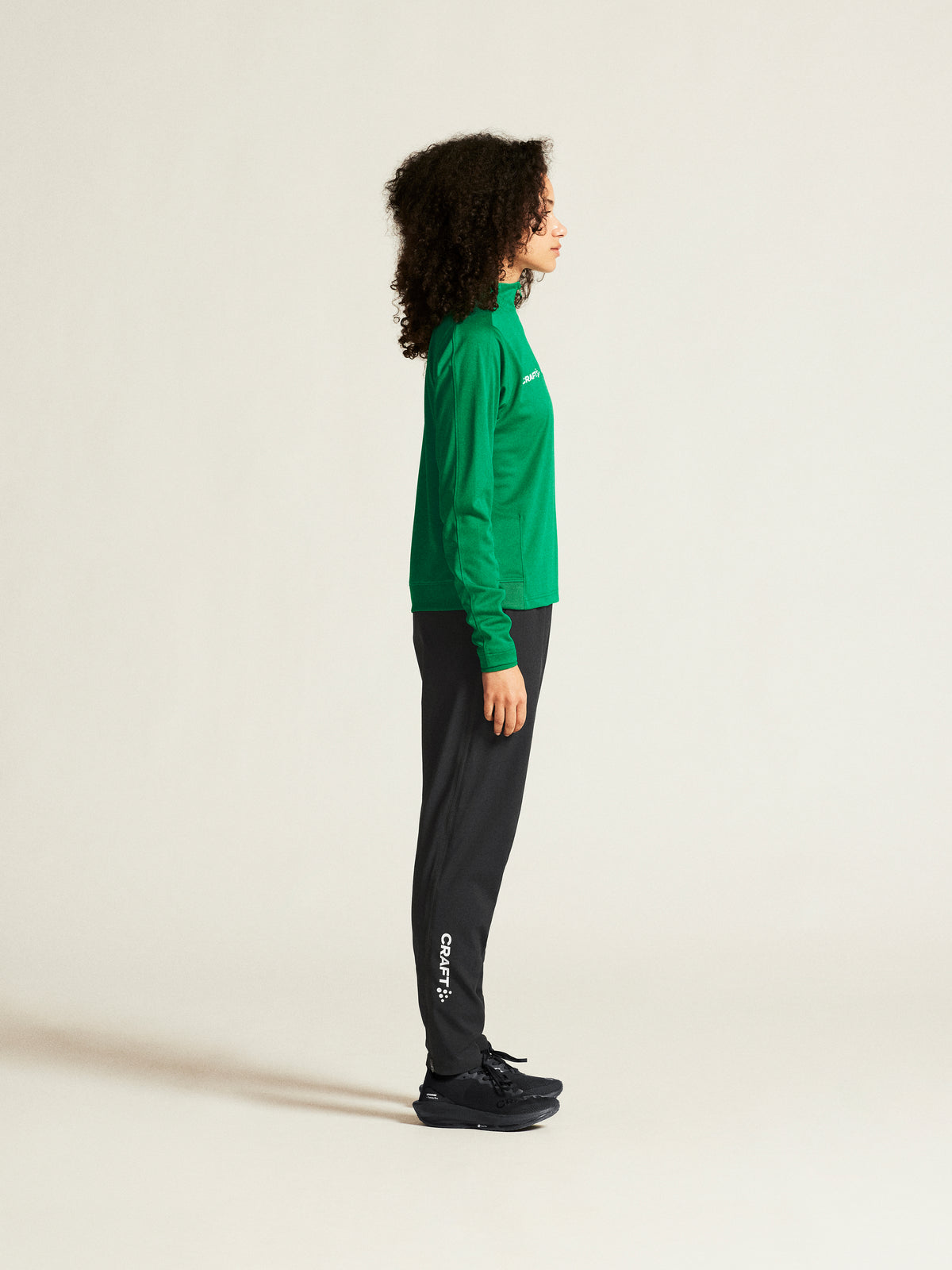 Craft Evolve 2.0 Half Zip Damen in Grün, Detailansicht