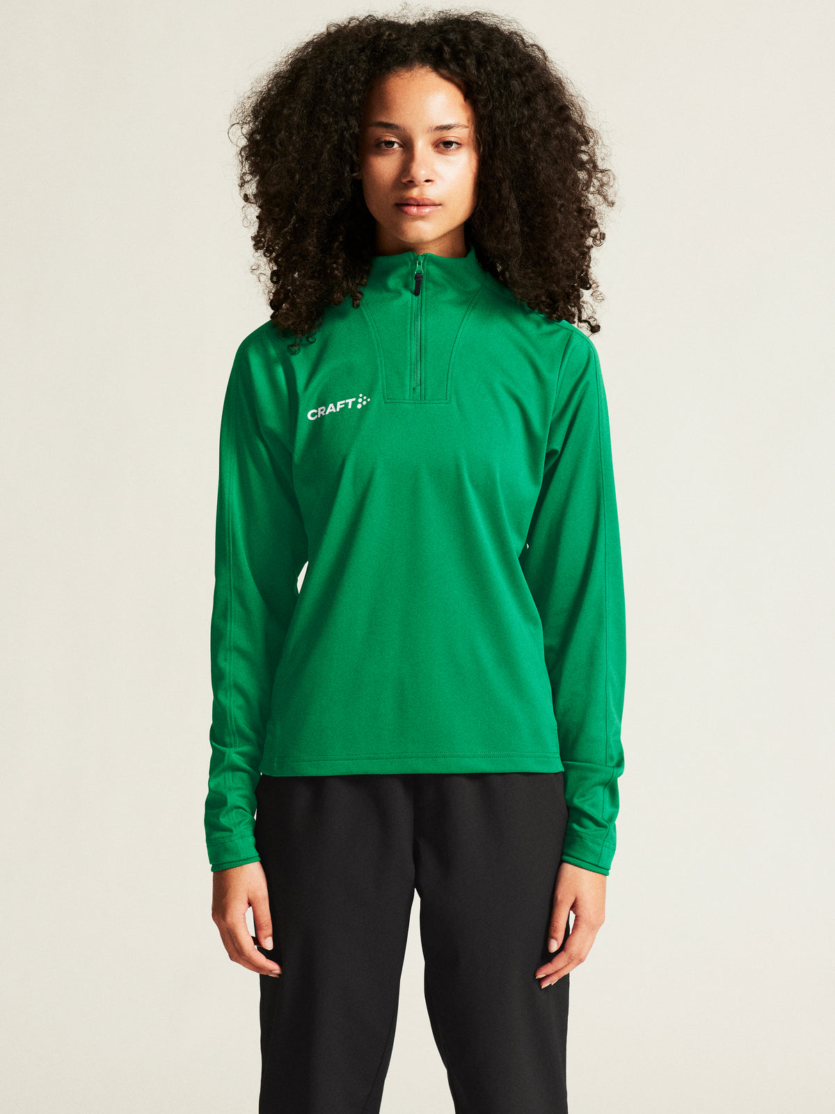 Craft Evolve 2.0 Half Zip Damen in Grün, Detailansicht
