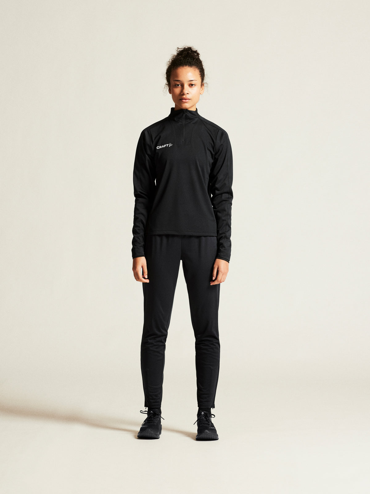 Craft Evolve 2.0 Half Zip Damen in Schwarz, Detailansicht