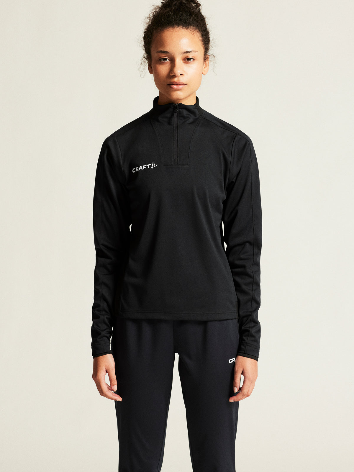 Craft Evolve 2.0 Half Zip Damen in Schwarz, Detailansicht