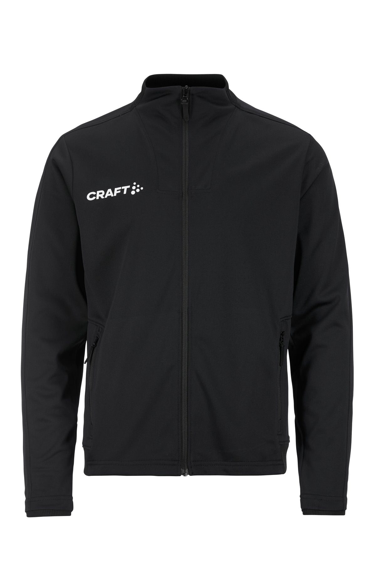 Craft Evolve 2.0 Full Zip Jacket Junior in Schwarz, Vorderansicht