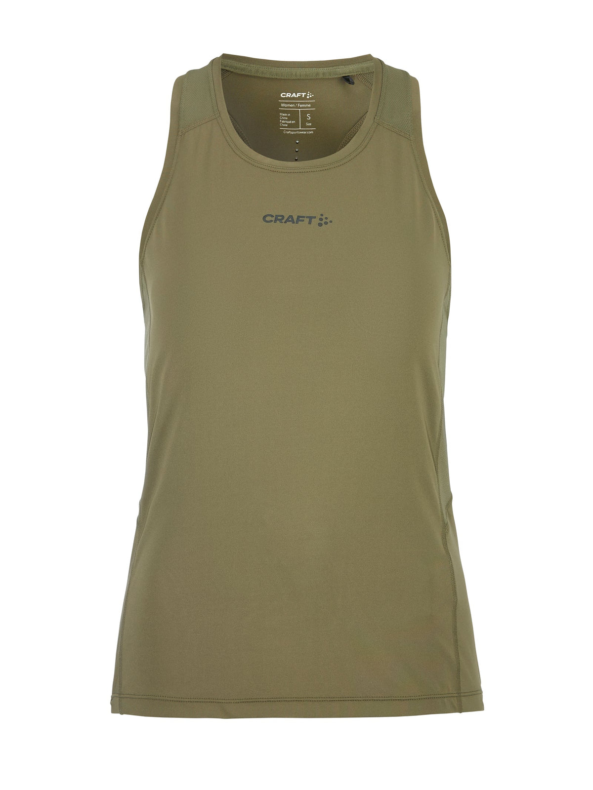Craft ADV Essence Singlet 2 Damen in Oliv, Vorderansicht