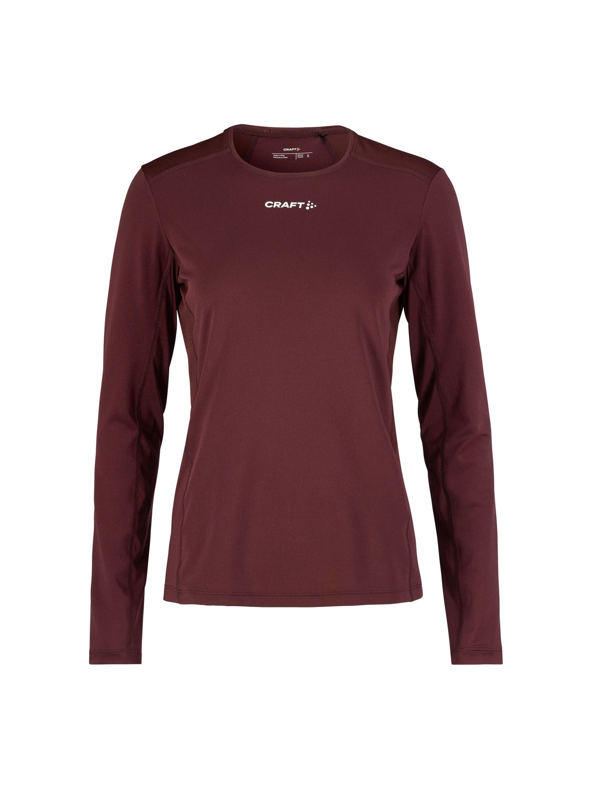 Craft ADV Essence LS Tee 2 Damen in Rot, Vorderansicht