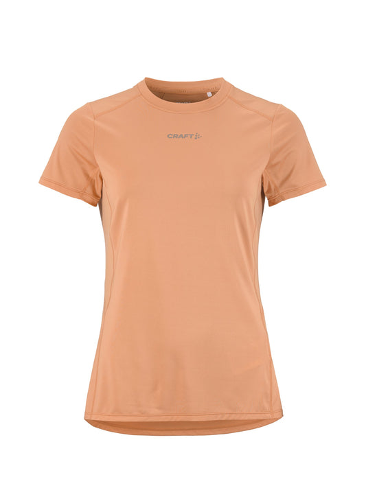 Craft ADV Essence SS Tee 2 Damen in Pink, Vorderansicht