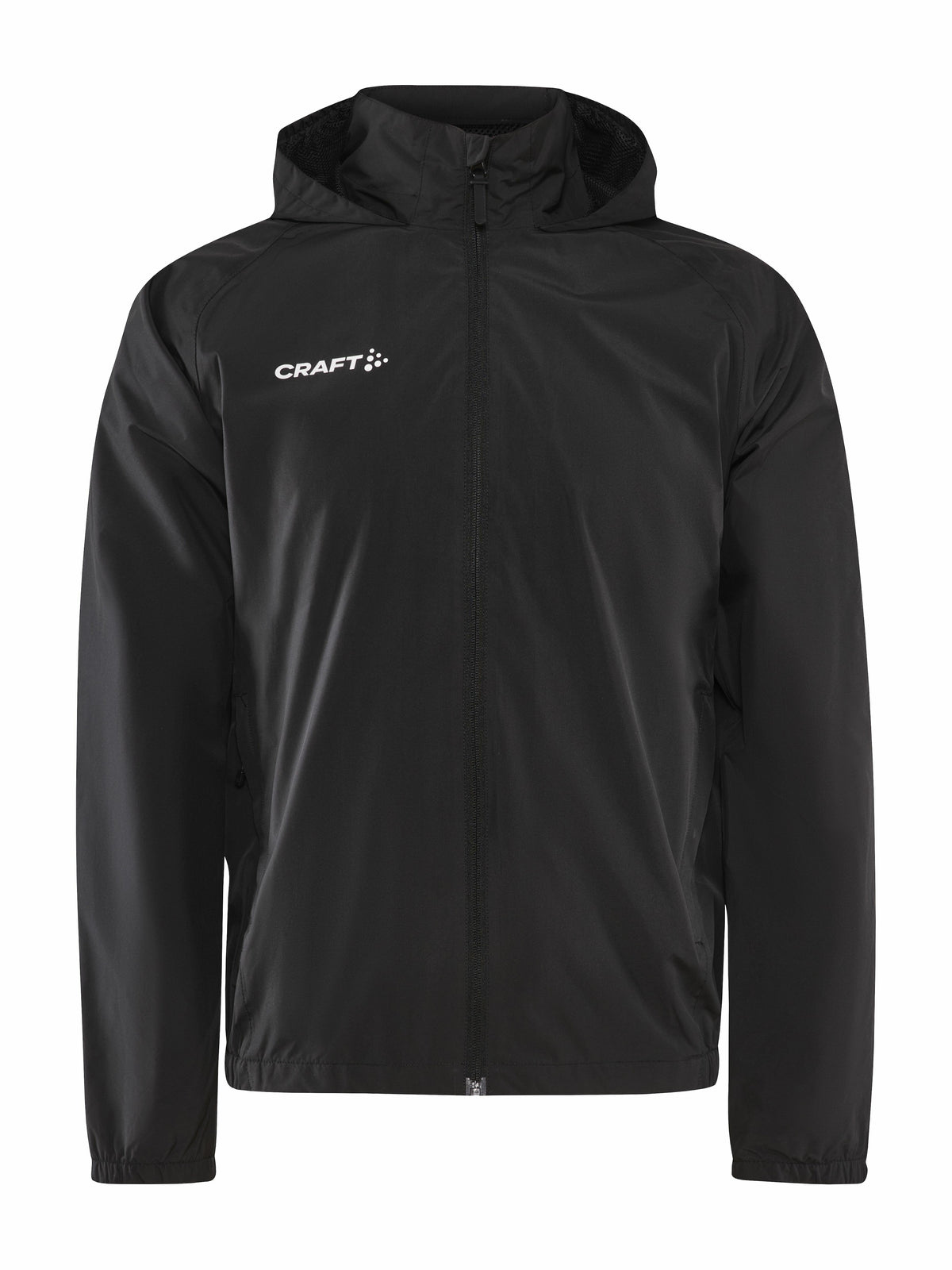 Craft Evolve Rain Jacket Junior in Schwarz, Vorderansicht